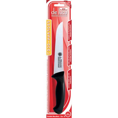 COLTELLO MACELLAIO PROFESSIONAL DE LUCA MANICO PLT/INOX CM 18