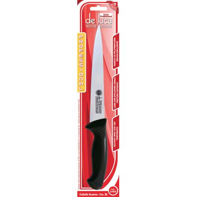 COLTELLO MACELLAIO SCANNARE PROFESSIONAL DE LUCA MANICO PLT/INOX CM 20