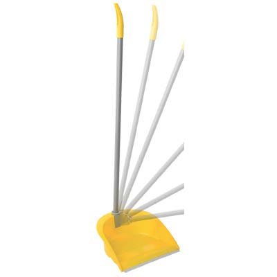 ALZA IMMONDIZIA + MANICO PLASTICA RECLINABILE APEX CM 25 H.CM 82 + GOMMA