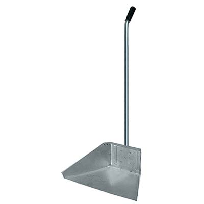 ALZA IMMONDIZIA ACCIAIO + MANICO DOMUS ZINCATO CM 34X25 H.CM 76
