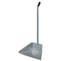 ALZA IMMONDIZIA ACCIAIO + MANICO DOMUS ZINCATO CM 34X25 H.CM 76