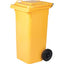 BIDONE IMMONDIZIA GREEN 240 + RUOTE ICS GIALLO LT 240 CM 72X58 H.CM 106