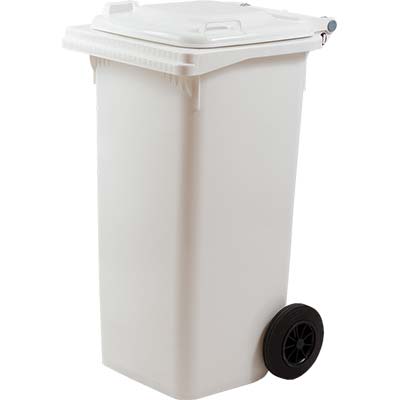 BIDONE IMMONDIZIA GREEN 240 + RUOTE ICS BIANCO LT 240 CM 72X58 H.CM 106 Immagine principale del prodotto