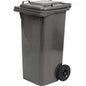BIDONE IMMONDIZIA GREEN 240 + RUOTE ICS GRIGIO LT 240 CM 72X58 H.CM 106