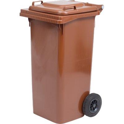 BIDONE IMMONDIZIA GREEN 240 + RUOTE ICS MARRONE LT 240 CM 72X58 H.CM 106 Immagine principale del prodotto