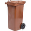 BIDONE IMMONDIZIA GREEN 240 + RUOTE ICS MARRONE LT 240 CM 72X58 H.CM 106