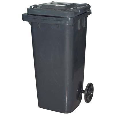 BIDONE IMMONDIZIA GREEN 120 + RUOTE ICS GRIGIO LT 120 CM 55X50 H.CM 94 Immagine principale del prodotto