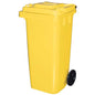 BIDONE IMMONDIZIA GREEN 120 + RUOTE ICS GIALLO LT 120 CM 55X50 H.CM 94