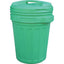 BIDONE IMMONDIZIA + COPERCHIO A VITE VERDE LT 70 CM 45 H.CM 62