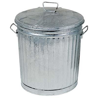 BIDONE IMMONDIZIA ACCIAIO DOMUS GALVANIZZATO LT 35 CM 38X31 H.CM 37 Immagine principale del prodotto