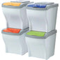 PATTUMIERA IMMONDIZIA POKER SET BAMA COLORI MIX LT 20 CM 40X28 H.CM 31 CF=PZ 4
