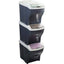 PATTUMIERA IMMONDIZIA POKER TRIS BAMA COLORI MIX LT 20 CM 40X28 H.CM 31 CF=PZ 3