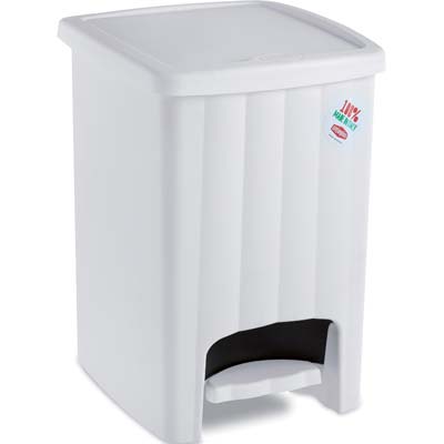 PATTUMIERA IMMONDIZIA MARGHERITA STEFANPLAST BIANCO LT 20 CM 26X30 H.CM 39