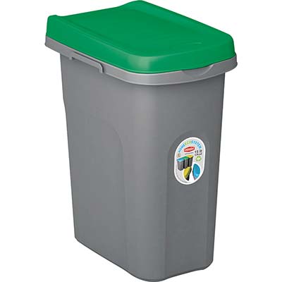 PATTUMIERA IMMONDIZIA ECO SYSTEM STEFANPLAST VERDE LT 15 CM 33X22 H.CM 41