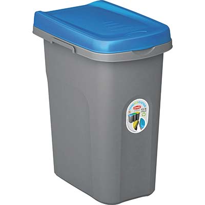 PATTUMIERA IMMONDIZIA ECO SYSTEM STEFANPLAST BLU LT 15 CM 33X22 H.CM 41