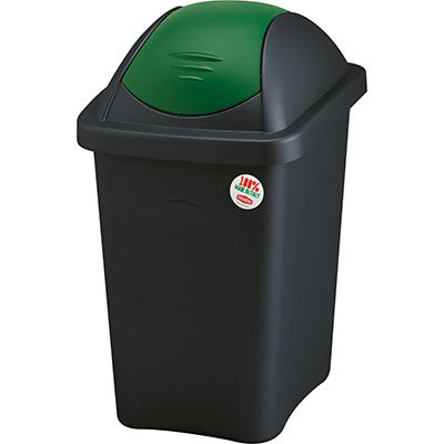 BIDONE IMMONDIZIA MULTIPAT STEFANPLAST VERDE LT 60 CM 39X39 H.CM 68 Immagine principale del prodotto