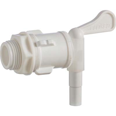 RUBINETTO TANICA FUSTO PLASTICA 3/4M + GHIERA