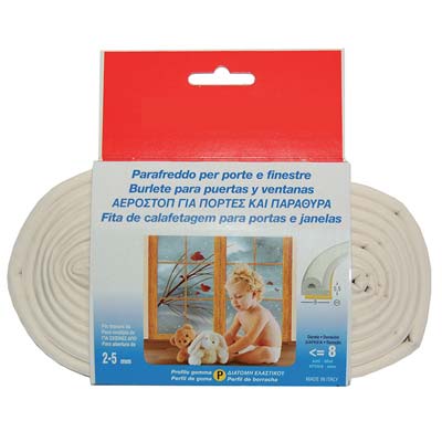 PARAFREDDO GEKO STRIP PROFILO P GOMMA EPDM ESPANSA BIANCO MT 6
