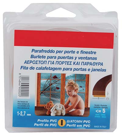 PARAFREDDO GEKO FLEX PROFILO I PVC ESPANSO MARRONE H.MM 9 MT 6