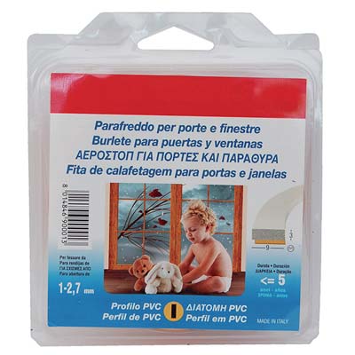 PARAFREDDO GEKO FLEX PROFILO I PVC ESPANSO BIANCO H.MM 9 MT 6