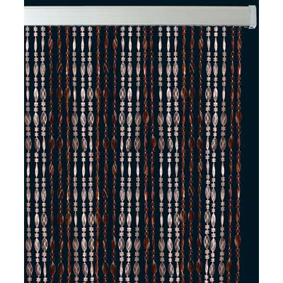 TENDINA PRONTA TWIST PLASTICA KRISTAL/MARRONE CM 120 H.CM 230 Immagine principale del prodotto