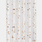 TENDINA PRONTA LUXOR 144 FILI PVC LISCIO ORO GLITTERATO CM 120 H.CM 240