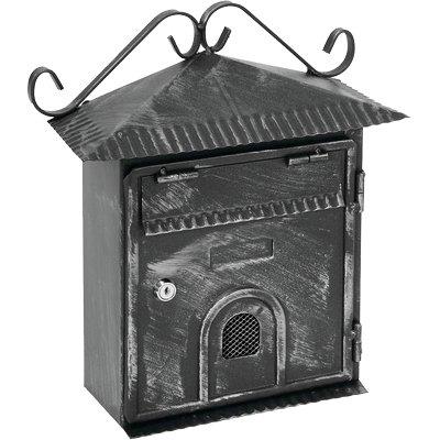 CASSETTA POSTA PORTONCINO PLUS ACCIAIO VERN NERO/ARGENTO MM 220X80 H.MM 340 Immagine principale del prodotto