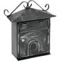 CASSETTA POSTA PORTONCINO PLUS ACCIAIO VERN NERO/ARGENTO MM 220X80 H.MM 340