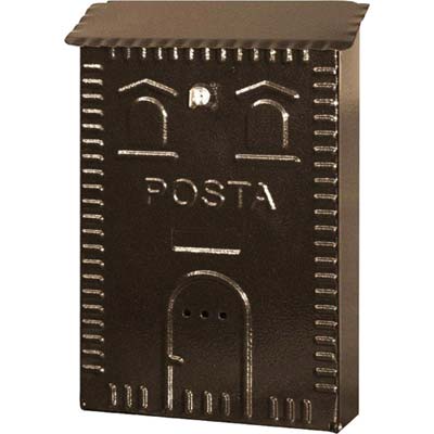 CASSETTA POSTA CASETTA 702 ACCIAIO VERN NERO/RAME MM 250X80 H.MM 380 Immagine principale del prodotto
