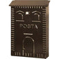 CASSETTA POSTA CASETTA 702 ACCIAIO VERN NERO/RAME MM 250X80 H.MM 380