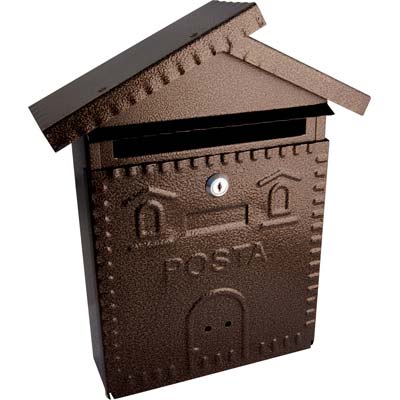CASSETTA POSTA CASETTA 700 ACCIAIO VERN NERO/RAME MM 280X90 H.MM 350 Immagine principale del prodotto