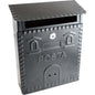 CASSETTA POSTA CASETTA 701 ACCIAIO VERN NERO/ARGENTO MM 230X90 H.MM 290