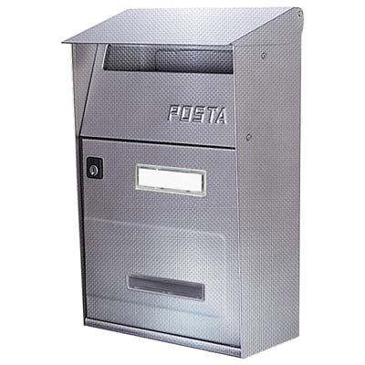 CASSETTA POSTA FT ALUBOX INOX 18/10 TELA DI LINO MM 220X110 H.MM 320 Immagine principale del prodotto