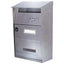 CASSETTA POSTA FT ALUBOX INOX 18/10 TELA DI LINO MM 220X110 H.MM 320