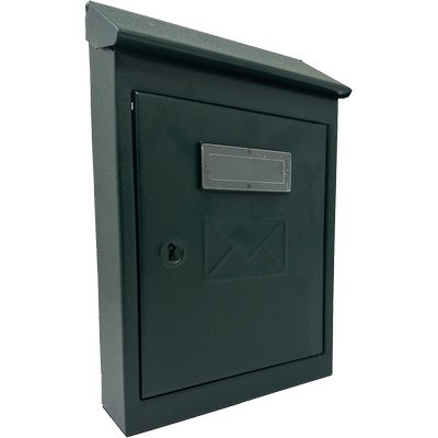 CASSETTA POSTA TRADIZIONE EGIZIA MINI ACCIAIO VERN VERDE MM 175X50 H.MM 260