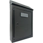 CASSETTA POSTA TRADIZIONE EGIZIA MAXI ACCIAIO VERN NERO MM 200X60 H.MM 300