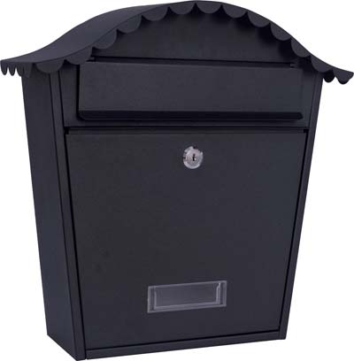 CASSETTA POSTA COUNTRY EFFE ACCIAIO VERN NERO MM 360X135 H.MM 370 Immagine principale del prodotto