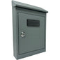 CASSETTA POSTA TRADIZIONE + CILINDRO MINI ACCIAIO VERN GRIGIO 175X50 H 260