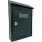 CASSETTA POSTA TRADIZIONE + CILINDRO MAXI ACCIAIO VERN VERDE 200X60 H.300