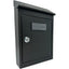 CASSETTA POSTA TRADIZIONE + CILINDRO MINI ACCIAIO VERN NERO 175X50 H.260