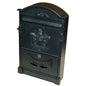 CASSETTA POSTA REGIA EFFE ALLUMINIO PRESSOFUSO NERO MM 260X90 H.MM 410