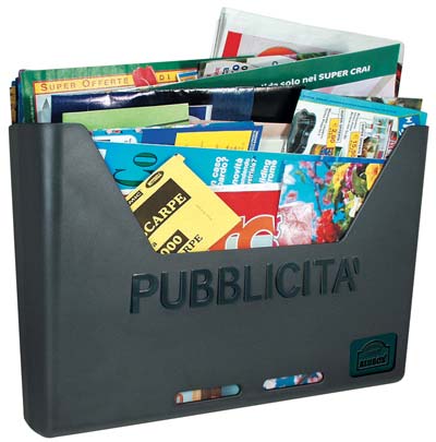 CASSETTA PORTA PUBBLICITA CAROSELLO ALUBOX POLICARBONATO ANTRACITE MM 250X75 H.MM 360 Immagine principale del prodotto