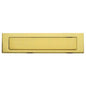 BUCALETTERE POSTA DA APPLICARE COTTALI OTTONE LUCIDO MM 254X75