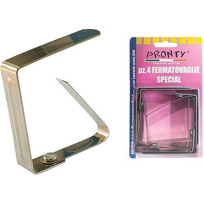 FERMATOVAGLIE A MOLLA GIGANTE PRONTY INOX CF=PZ 4 Immagine principale del prodotto