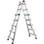 SCALA TELESCOPICA PROFI AUTO SICOS ALLUMINIO H.CM 139/444 PIOLI 4+5