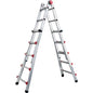 SCALA TELESCOPICA PROFI AUTO SICOS ALLUMINIO H.CM 139/444 PIOLI 4+5