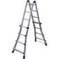 SCALA TELESCOPICA BRIKO BLU FACAL ALLUMINIO H.CM 120/400 PIOLI 4+4