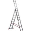 SCALA PARALLELA 3 RAMPE ORANGE 3 MARCHETTI ALLUMINIO EN 131 H.CM 295/660 PIOLI 3X11