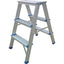 SGABELLO RAJA DOMUS ALLUMINIO GRADINI 3 H.MM 658