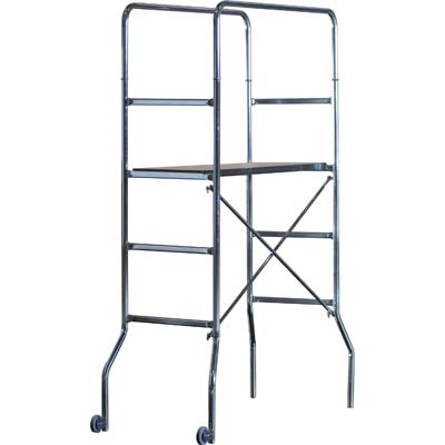 TRABATTELLO TRIO MARCHETTI ACCIAIO ZINCATO CM 130X60 H.CM 118/188